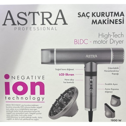Astra professional Negative ion Saç kurutma  makinesi